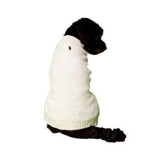 Dog Sweater White Holiday 20-50lbs Size Medium 17" Back Length Beagle